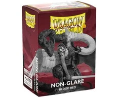 Dragon Shield: Standard Sleeves: Non-Glare Blood Raudona [Matte] (100 Sleeves)