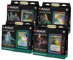 Magic The Gathering MTG The Lord of the Rings: Tales of Middle-earth - Universes Beyond Commander Deck Set (4x Decks)