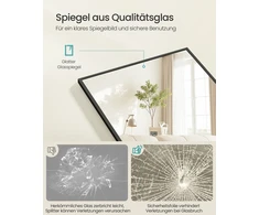 Songmics 150 x 40 cm viso kūno veidrodis su tvirtu rėmu, skirtas moderniems kambariams