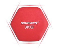 Songmics 2 hanteliai, raudonos spalvos