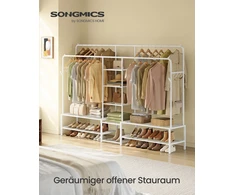 Songmics Drabužių stovas 45 × 195 × 172,8 cm