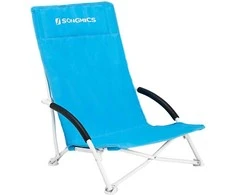 Songmics Strandstuhl mit hoher Rückenlehne