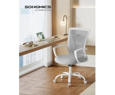 Songmics Biuro kėdė pilka
