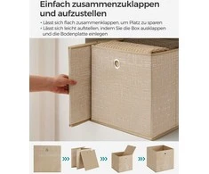 Dėžučių rinkinys iš 6 smėlio smėlio spalvos