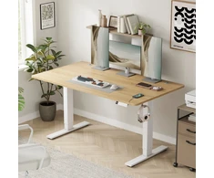 Songmics Reguliuojamo aukščio stalas 140 x 80 x 72-120cm