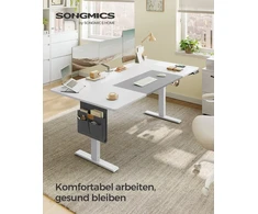 Songmics Reguliuojamo aukščio stalas 180 x 80 x 72-120cm
