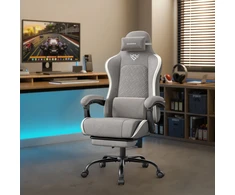 Songmics Ergonomiška žaidimų kėdė su pakoju ir spyruoklinėmis pagalvėlėmis 70x70x(123,5-133) cm