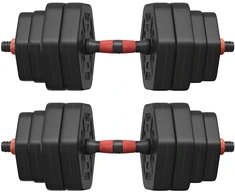 Songmics Hantelių rinkinys Hexagon 30 kg