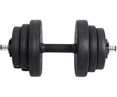 Hantelių rinkinys 20 kg juodas
