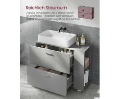 Vasagle Waschbeckenunterschrank 30 x 80 x 64 cm mit offenen Fächern