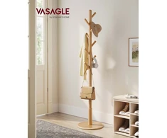 Songmics Drabužių stovas su aštuoniais kabliais, 40 cm skersmens, 171,8 cm aukščio
