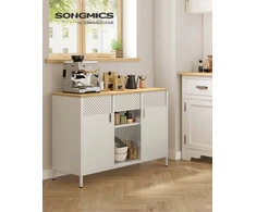 Songmics Metalinė spintelė su reguliuojamomis lentynomis ir magnetine uždarymo sistema