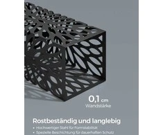 Songmics Metalinis skėčių stovas 4 kabliai juodas