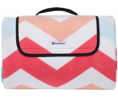 Songmics Pikniko antklodė flanelė ZigZag XXL