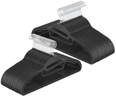 Songmics Plastikiniai pakabai, 50 vnt. rinkinys, pakabai su skyle