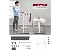 Reguliuojamo aukščio rašomasis stalas 60 x 120 cm vintažinės rudos-juodos spalvos