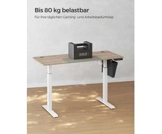 Reguliuojamo aukščio rašomasis stalas su 60 x 140 cm viršumi