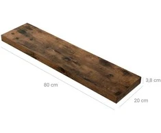 Sieninė lentyna 80 cm vintažinio medžio išvaizda
