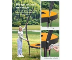 Songmics Gartentrampolin Ø 366 cm mit Sicherheitsnetz