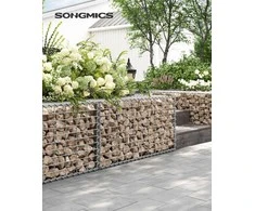 Sodo dekoravimo tarpinės 100 x 30 x 30 cm rinkinys iš 5 sidabro