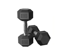 SONGMICS hantelių rinkinys, 2 vnt. hantelių rinkinys, šešiakampiai, trumpųjų hantelių rinkinys, 2 x 5kg, 2 x 10 kg, treniruotėms, fitneso treniruotėms, sunkiojo atletikos pratimams namuose, sporto salėje
