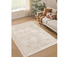 Songmics Boho stiliaus kilimas 140 x 200 cm, kapučino spalvos