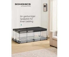 Songmics Mažas gyvūnų aptvaras 144 x 74 x 57 cm