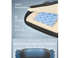 Songmics Ergonomiška žaidimų kėdė su pakoju ir pagalve