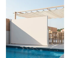 Songmics Šoninė markizė 200 × 350 cm, smėlio spalvos
