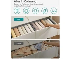 Spintos organizatorius 6 skyrelių komplektas iš 4 balandėlių pilkos spalvos