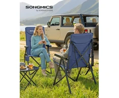 Songmics Sulankstoma kėdė mėlyna