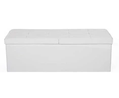 Suoliukas su atlenkiamu dangčiu 110 cm baltas