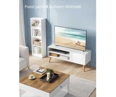TV staliukas TV spintelė su 1 durimis 40 x 120 x 49 cm balta