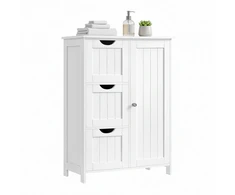 Songmics Vonios kambario spintelė VASAGLE su 3 stalčiais 30 x 60 x 81 cm