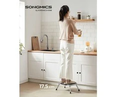 Songmics Vienpakopės plieninės kopėčios