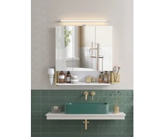 Songmics Vonios kambario spintelė su LED apšvietimu 14,6 x 70 cm