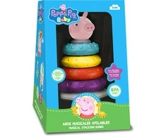 Astley Baker Davies Kids Euroswan - Priedai licencyjne Układanka piramidka su efektami dźwiękowymi - Świnka Peppa