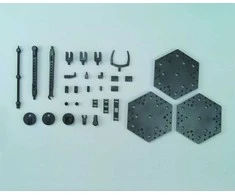 Bandai Action Base 4 juoda stovas 1/100 mastelio figurėlėms