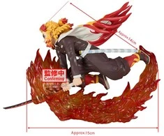 Bandai Banpresto Banpresto Demon Slayer Kimetsu no Yaiba Vibration Stars Kyojuro Rengoku 14cm