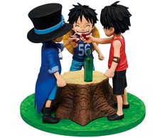 Banpresto One Piece Dramatic Memories Ace &amp; Sabo &amp; Luffy Ichibansho figure 10cm
