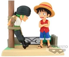 Banpresto One Piece Log Stories Monkey D Luffy &amp; Roronoa Zoro figure 7cm