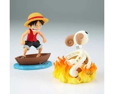 Banpresto One Piece Luffy &amp; Going Merry Log Stories figure 8cm