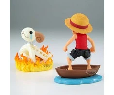 Banpresto One Piece Luffy &amp; Going Merry Log Stories figure 8cm