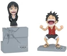 Banpresto One Piece Luffy &amp; Nico Robin World Collectable figure 10cm
