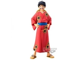 Banpresto One Piece The Grandline Series Wanokuni Yukata Monkey D Luffy figure 16cm