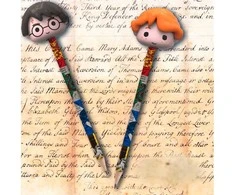Blue Sky Studios Harry Potter Set 2 pencils with 3D eraser toppers