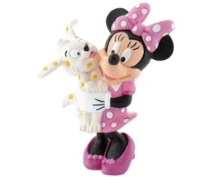 Bullyland Disney Minnie with Puppy figure 7cm
