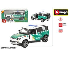 BURAGO Land Rover Defender Civil Guard metal car