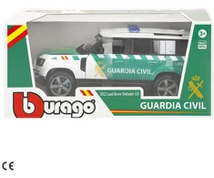 BURAGO Land Rover Defender Civil Guard metal car