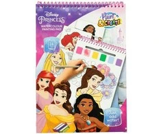 Hisabjoker Ab CANENCO Disney Princess watercolour painting pad